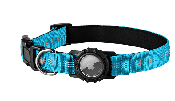 🐕: AirTag Dog Collar – Reflective Waterproof Collar with Transparent AirTag Cover
