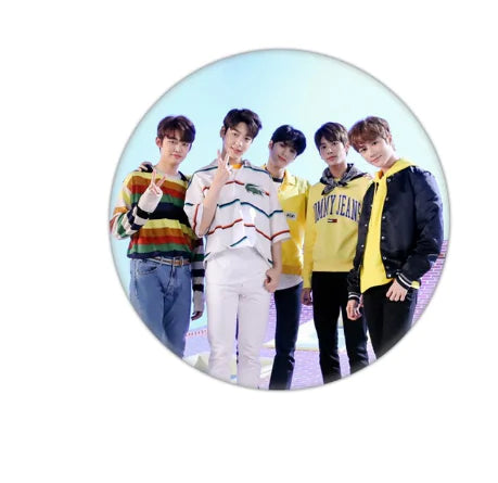 🔑: TXT Keychain and Badge Set - Tinplate Design