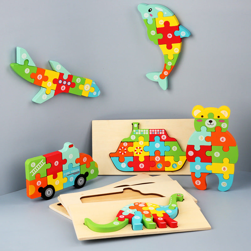 🐘: 3D Animal Cartoon Puzzle Toy | Early Education Fun