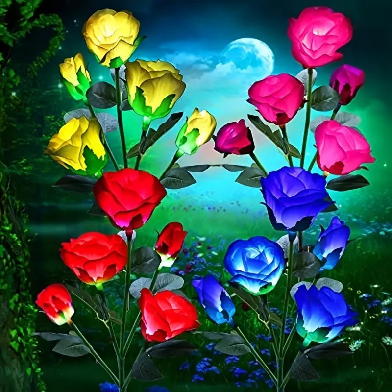 🌹: Color-Changing Solar Garden Roses