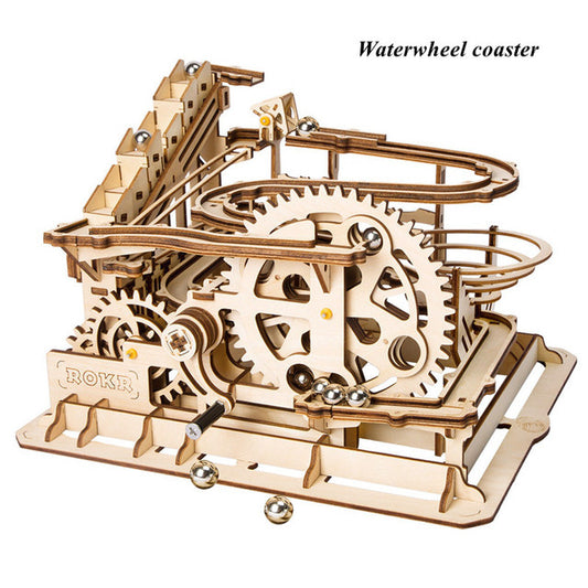 ⚙️: 3D Wooden Mechanical Coaster Puzzle | 4 Designs