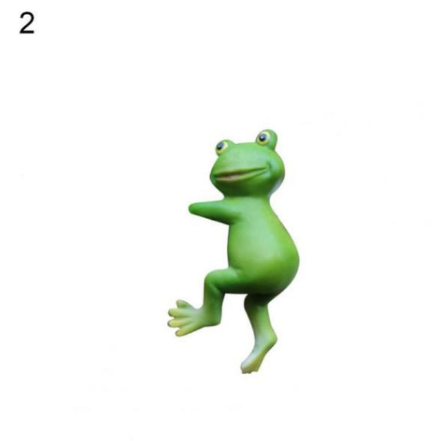 🐸: Resin Frog Ornaments for Garden Flower Pot Decoration