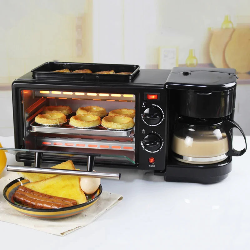 ☕: 3-in-1 Breakfast Machine - Coffee Maker & Toaster Combo