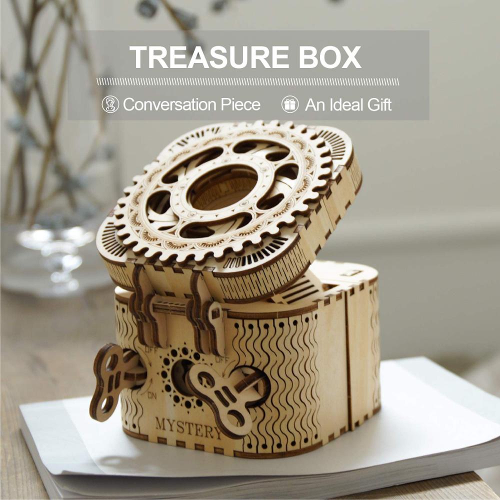 🔐: DIY 3D Wooden Puzzle Password Treasure Box