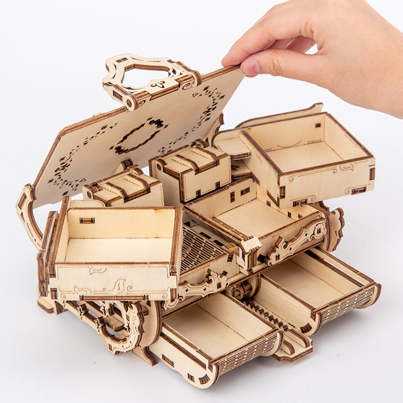 ⚙️: 3D Wooden Puzzle Mechanical Model | 4 Designs, DIY or Pre-Assembled