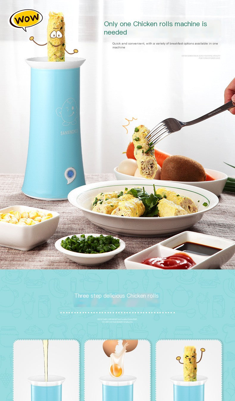 🍳: Automatic Egg Roll Maker & Mini Steamer Machine – 8-Minute Breakfast in a Snap