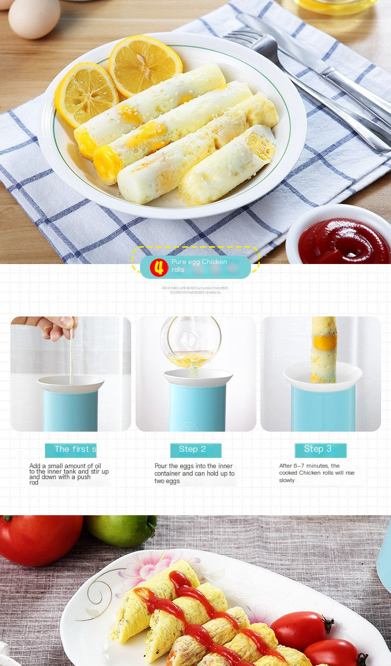 🍳: Automatic Egg Roll Maker & Mini Steamer Machine – 8-Minute Breakfast in a Snap