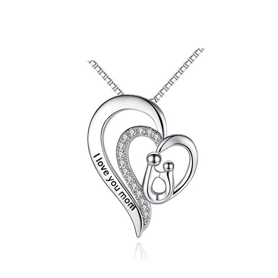 💝: S925 Silver Minimalist Heart Necklace - Mother's Day Gift