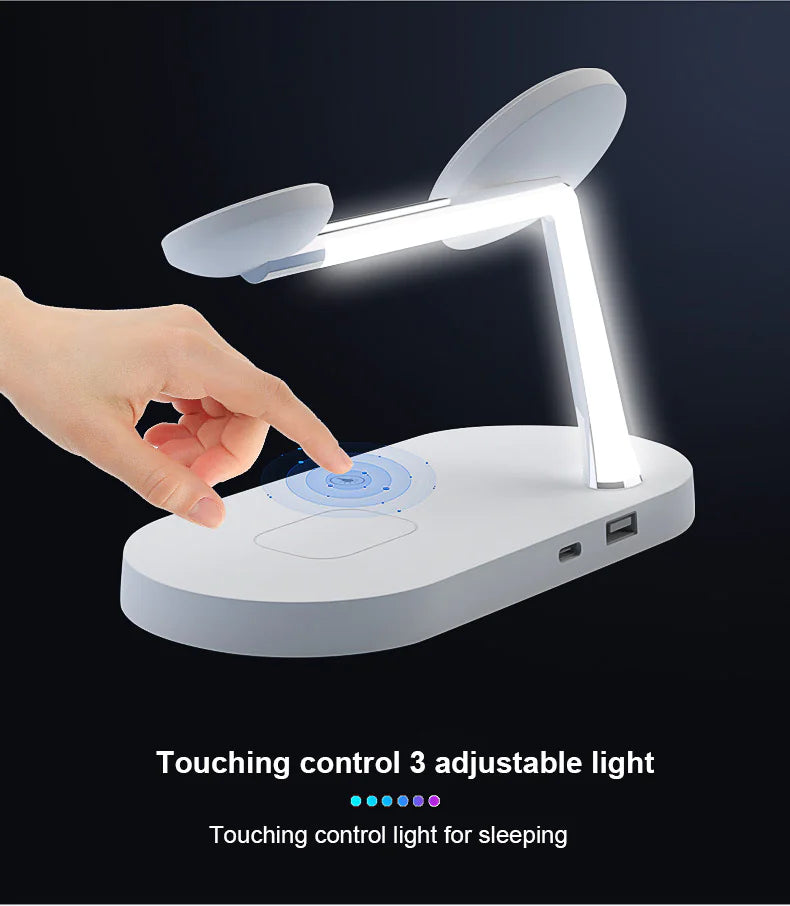 ⚡: 5-in-1 Magnetic Wireless Charging Station - 15W Fast Charge Hub