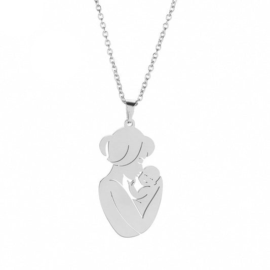 👩‍👶: Mother's Day Necklace for Mom and Baby - Creative Simple Design