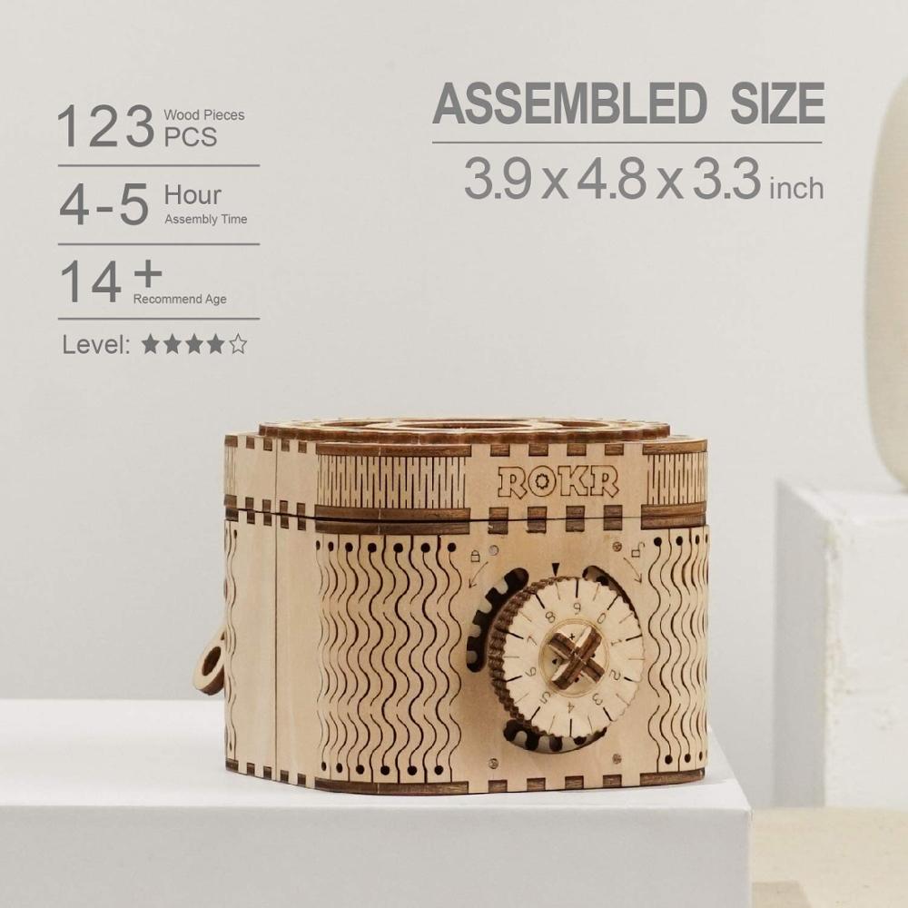 🔐: DIY 3D Wooden Puzzle Password Treasure Box