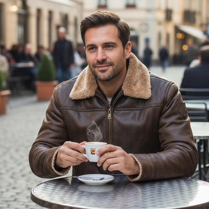 🧥: Single-Breasted Lapel Coat with Faux Fur Trim - Luxury Winter Style