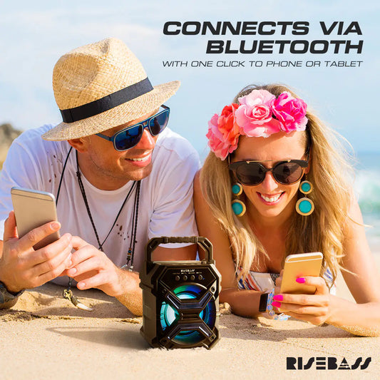 🔊 Portable Wireless Bluetooth Speaker - TWS Function with LED Flashing Lights