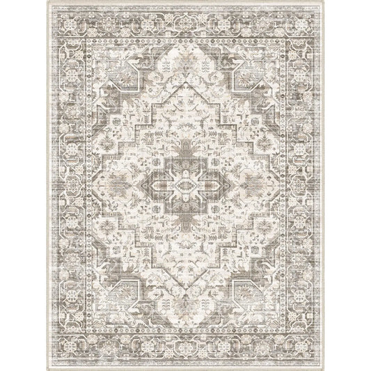 🏠 SONGLET 9x12 Washable Area Rug - Large Non-Slip Living Room Carpet