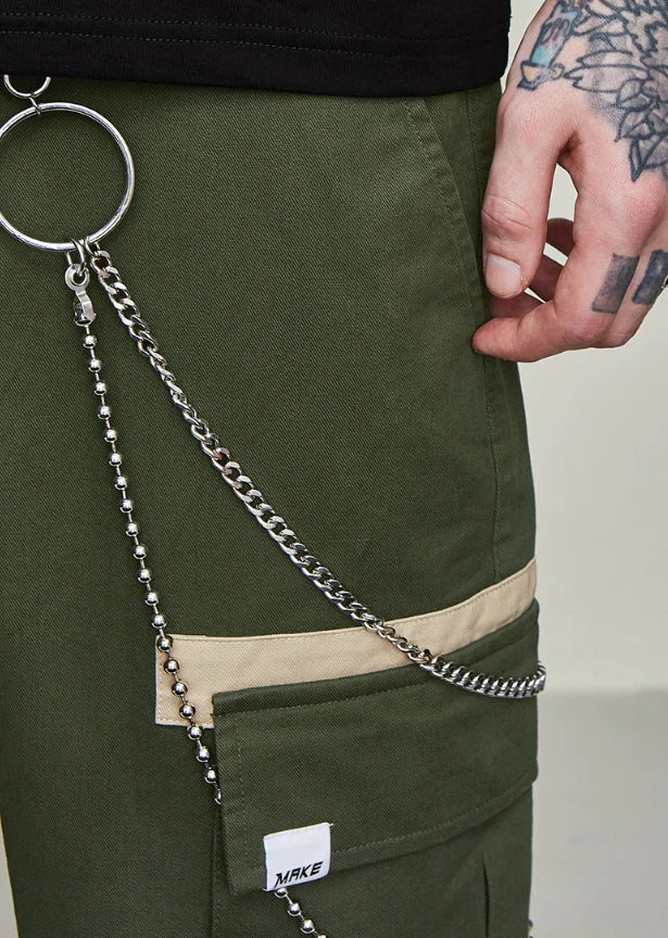 👖 Drawstring Cuffed Cargo Pants for Work - Professional Utility Style