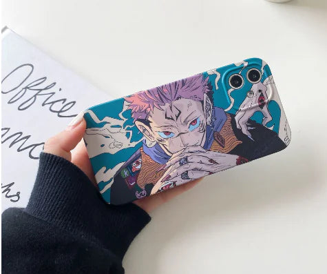 Cartoon Anime Jujutsu Kaisen Phone Case For IPhone 14 13 12 11 Pro X Xs Max XR Cute Soft Cover