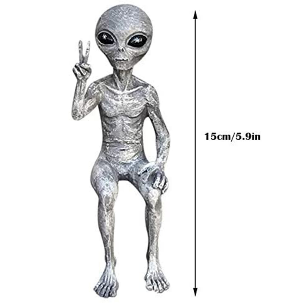 👽: Alien Statue Garden Figurine Set for Indoor/Outdoor Decor