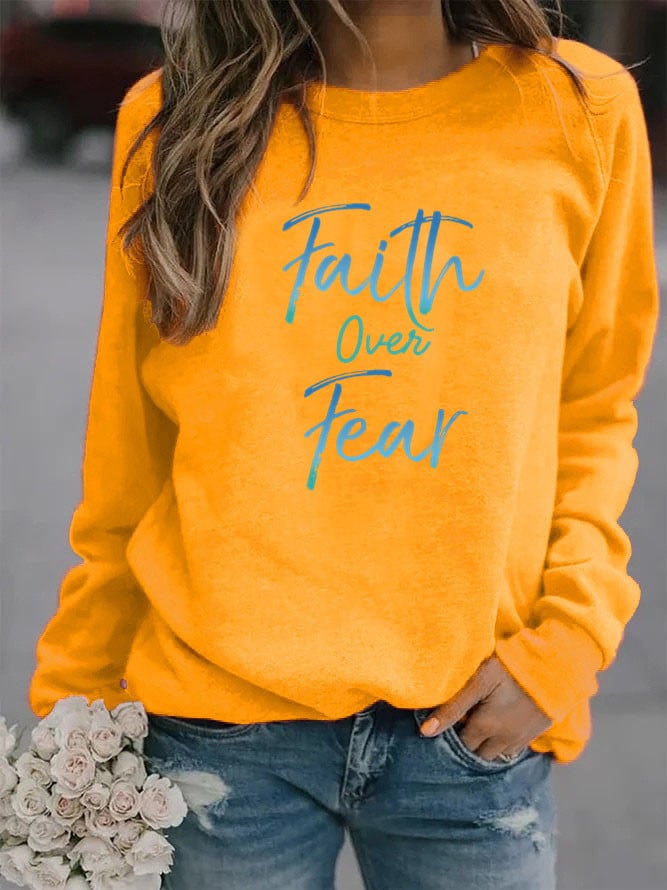 👗: Women's Printed Crew Neck Sweater Top