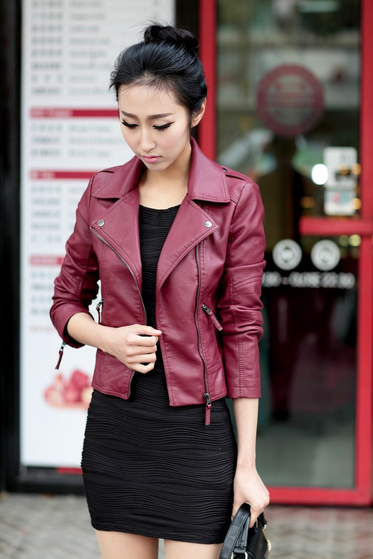 🧥: Women's Leather Motorcycle Jacket