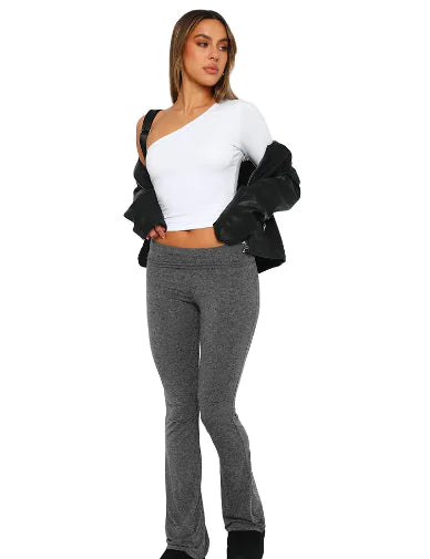👖: Low Waist Flare Pants for Women