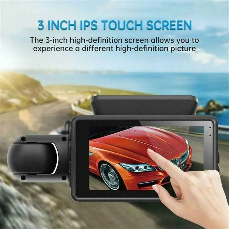 📹: 1080P Dual Lens Car DVR - Front & Inside Dash Cam with G-Sensor