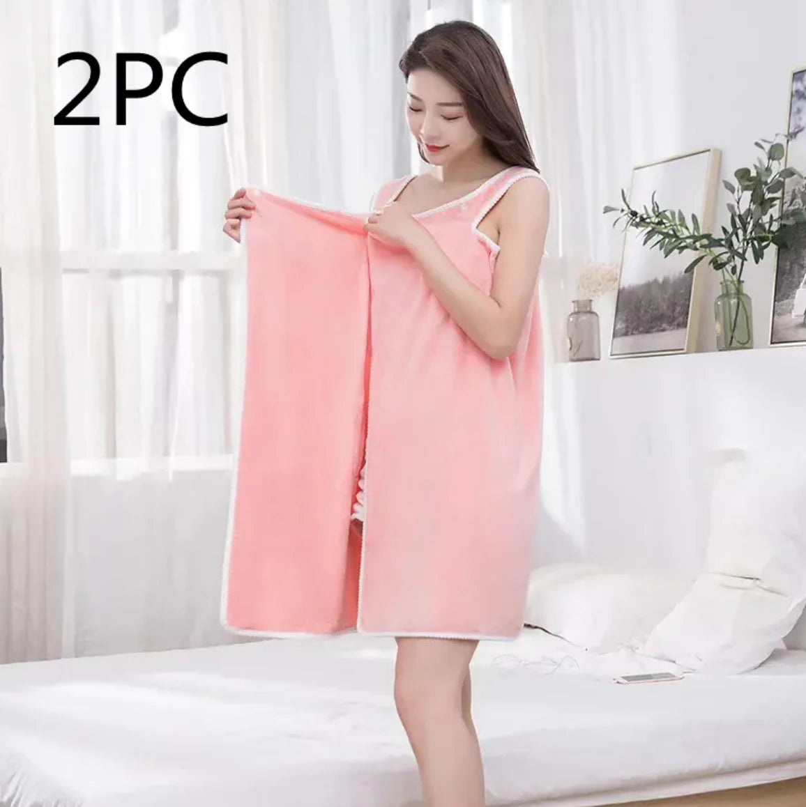 🛁: Coral Fleece Cotton Bath Skirt – Soft, Water-Absorbing, and Thickened