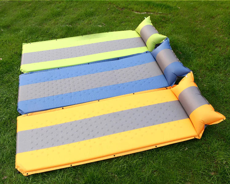 ⛺: Outdoor Inflatable Camping Ground Mat - Self-Inflating Tent Pad