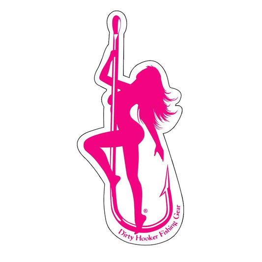 🎣 Dirty Hooker Fishing Gear Classic Logo Stickers - Cool Fishing Decals for Adults