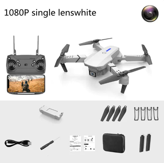 🚁: Foldable Dual-Lens Camera Drone with Fixed-Height Stability