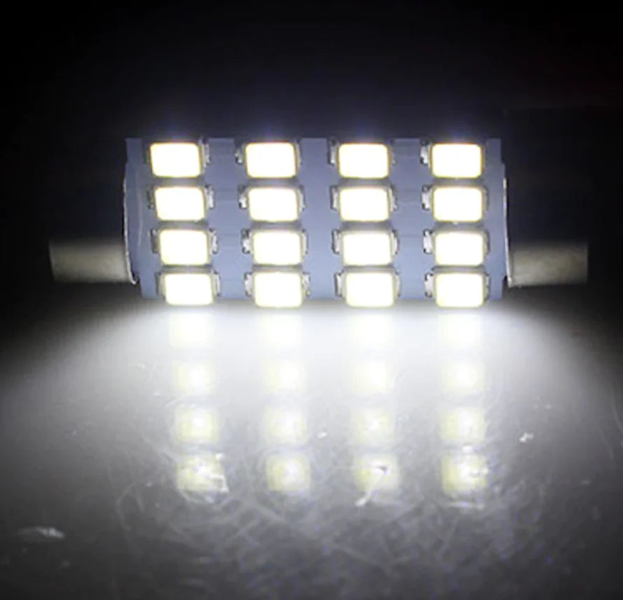 🚗: 28pcs Car Interior LED Light Kit - Complete White Combo Bulb Set