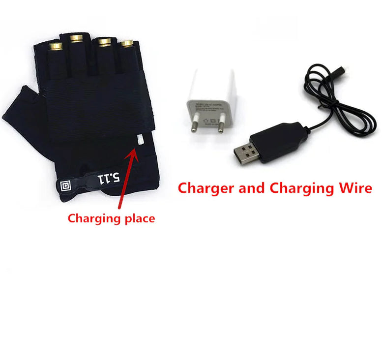 💡 LED Laser Gloves for Stage and DJ Performances - Multi-Color Light Show