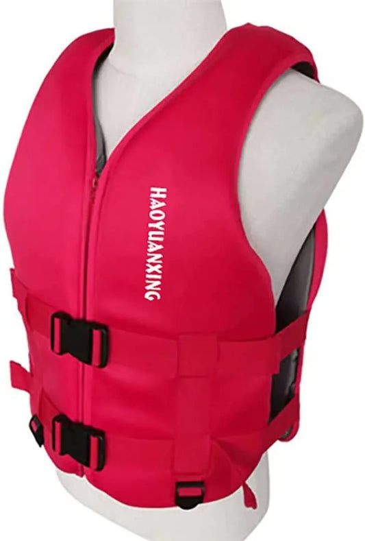 🚣 Adult Kayak Vest Red S - High Buoyancy Safety Jacket for Water Sports