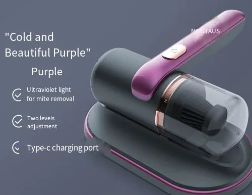 🦠: Electric UV Mite Remover & Mini Vacuum - Dual Action Sanitizer