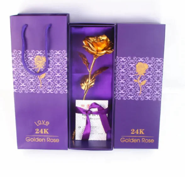 24K Gold Rose – Elegant Gift for Special Occasions