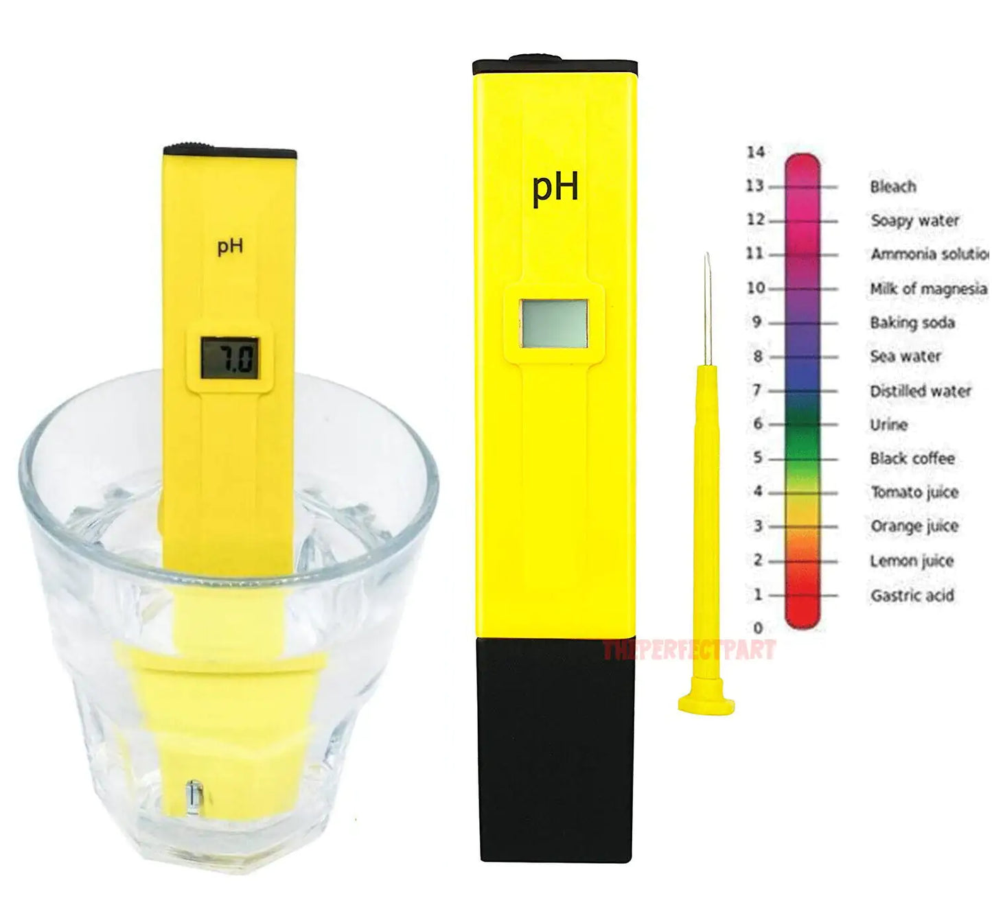 🧪 Digital Electric pH Meter - LCD Pocket Tester for Hydroponics & Aquariums