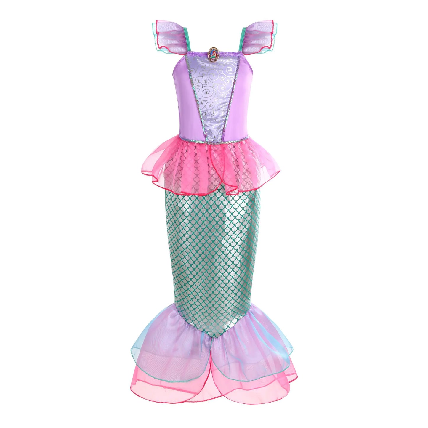 🧜‍♀️: Halloween Mermaid Dress for Girls - Ariel Style