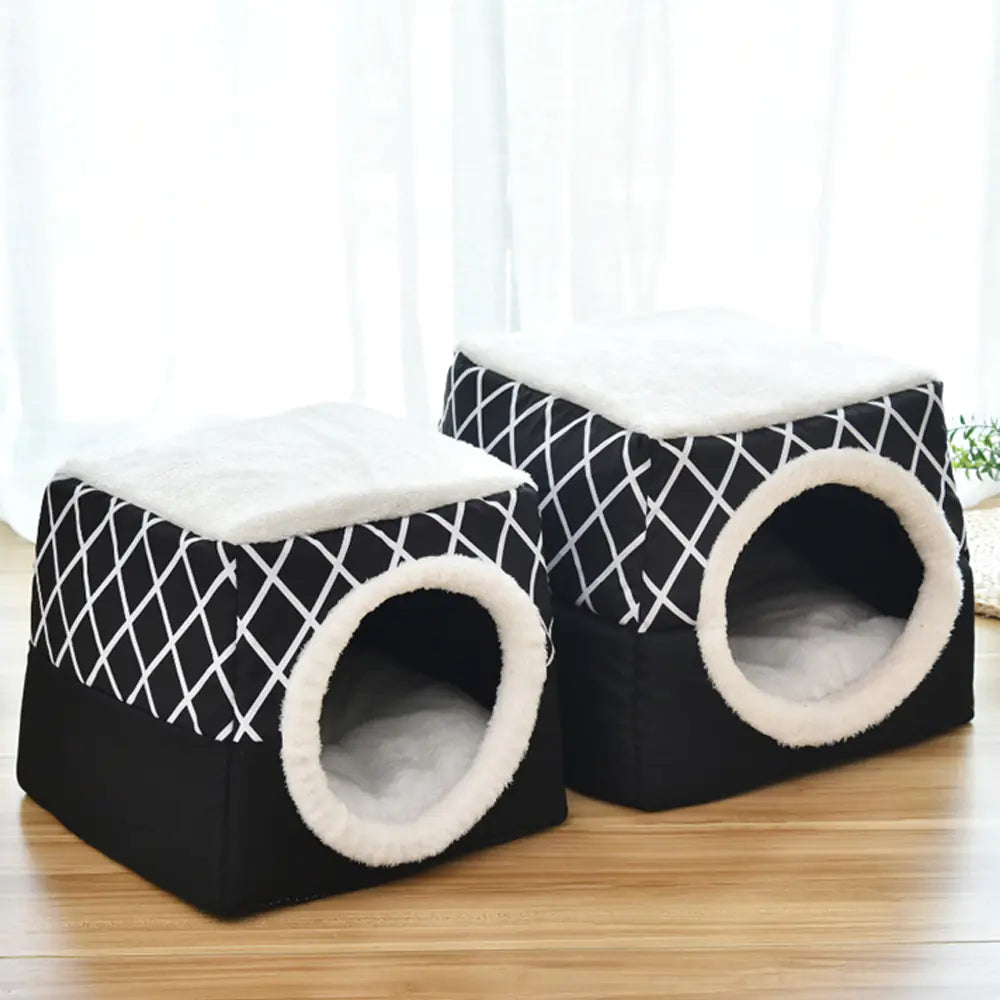 🏠: Luxury Pet Villa Space Capsule Bed - Premium Dual-Use Design