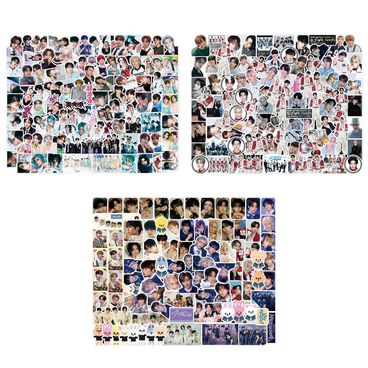 🎨: Stray Kids 282 Piece Sticker Pack - 樂-Star Rock Star SKZOO Vinyl Stickers