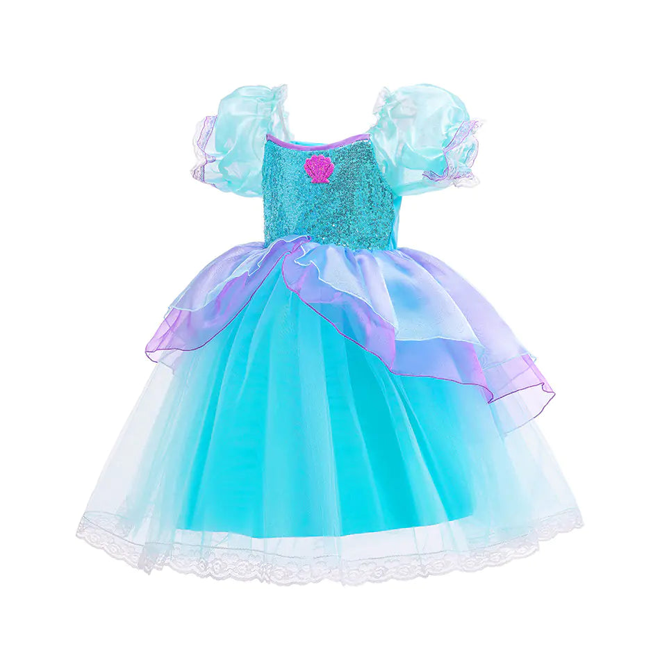 🧜‍♀️: Halloween Mermaid Dress for Girls - Ariel Style