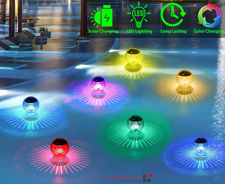 💡 Solar LED Floating Pool Light - RGB Color Changing Garden Pond Lamp