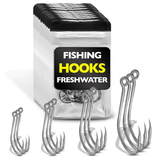 🎣 Freshwater Fishing Hooks Set - Complete Tackle Kit for Bass, Trout & Crappie