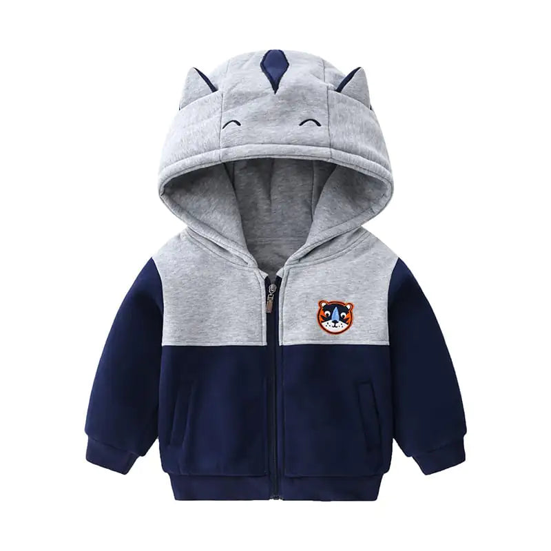 🧥: Simple Padded Hooded Jacket for Kids