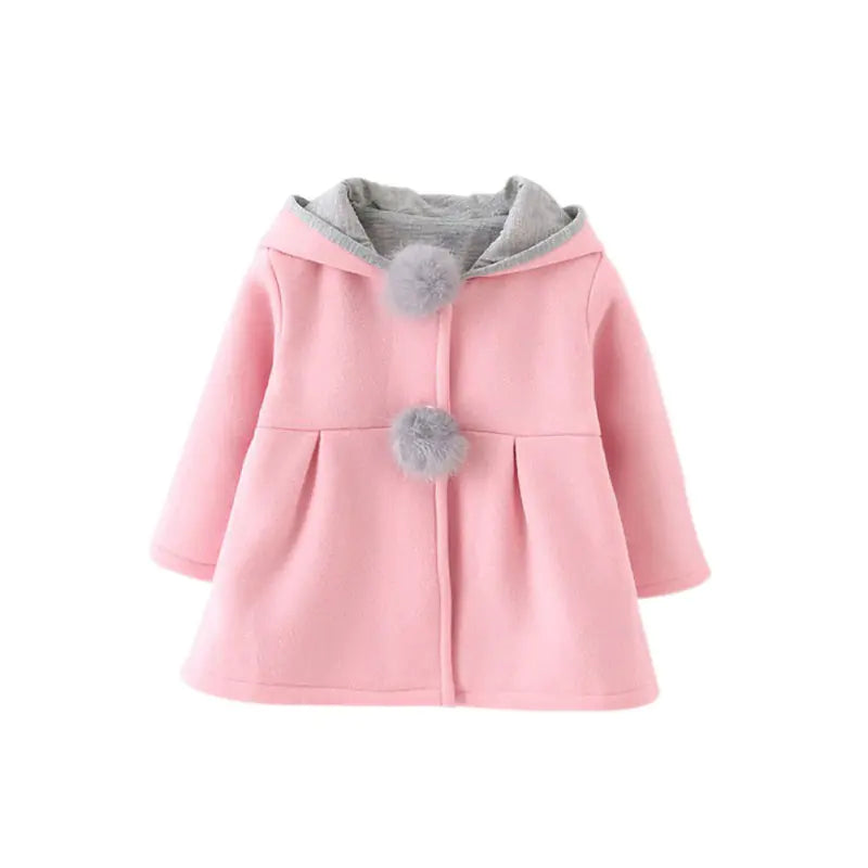 🧥: Cotton Rabbit Ear Hooded Jacket for Kids