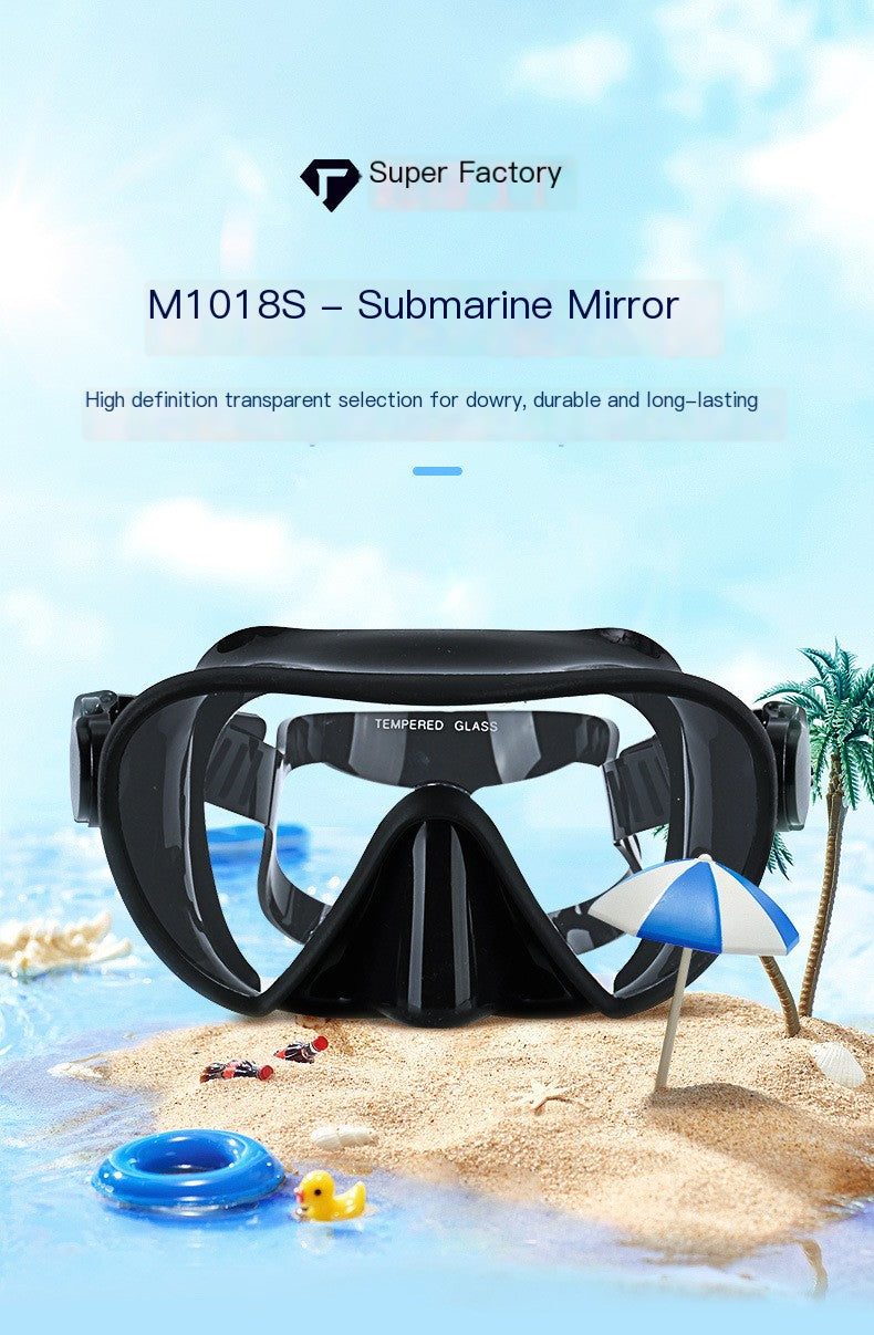 🤿: High-Definition Adult Diving Mask with Silicone Frame | 4 Styles
