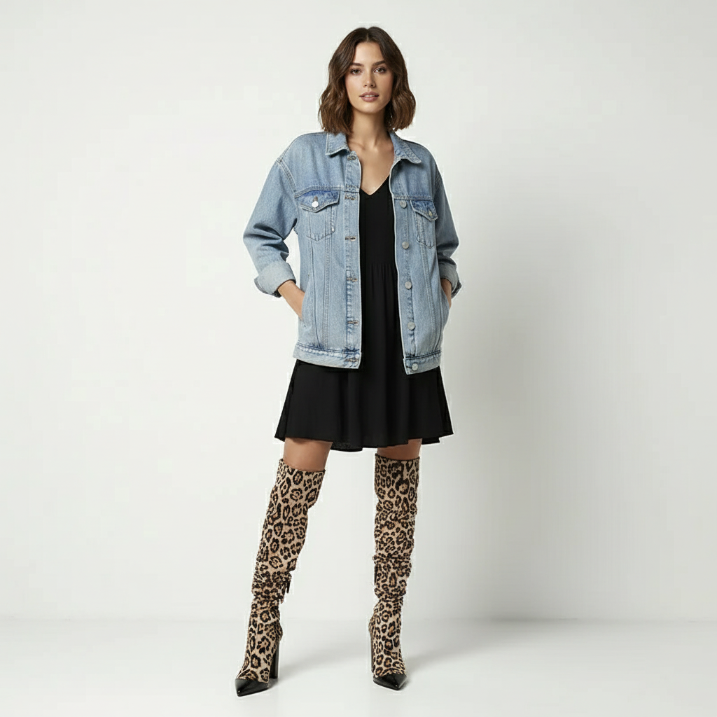 👢: Women's High Heel Thick Knee-High Knight Boots