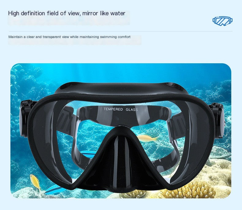🤿: High-Definition Adult Diving Mask with Silicone Frame | 4 Styles