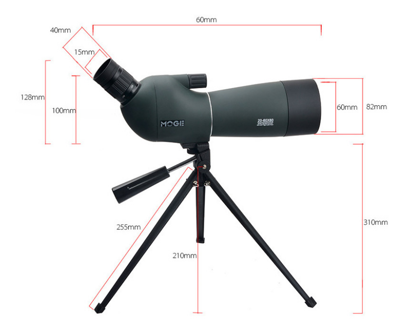 🔭: Moge HD Monocular Telescope — 10x+ Magnification | 1.245kg | Handle & Tripod Options | Birdwatching, Hiking & Wildlife