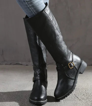 👞: Men's Casual Fashion Mid-Tube Wedge Boots