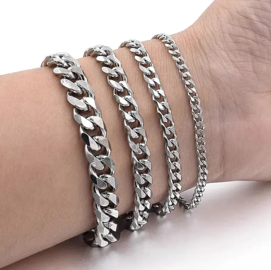 Men's Titanium Steel Cuban Link Bracelet