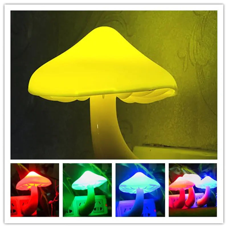 🍄: Light-Controlled Colorful Mushroom Night Light Lamp